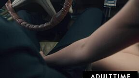 man, big titty slut little puck gets pounded in parking lot while cuck husband watches