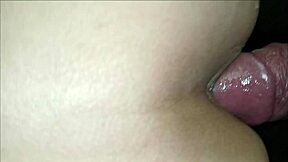 He yanks my hair n shoves his cock in my anus... big-ass latina brunette with huge natural tits gets anal!