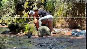Amateur Couple Records Wild Sex with Stepbrother by the River