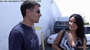 a cougar lady seduces a random guy for cock in a hotel room