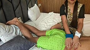 Hey, can you believe this stepdad tricked his stepdaughter into an oil massage for sex?