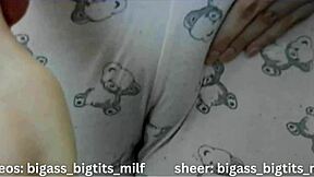 Curvy Milf in Pajamas Fingers Big Ass and Wet Pussy