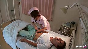 Hell Yeah, Slim Japanese Teen Nurse Fucks Old Ugly Patient in Hospital!