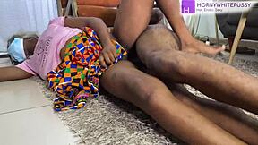 hot black ghana maid, wanna take this huge cock as extra pay?