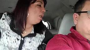 Stranger pounds me in backseat while my love watches.