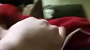 She sucks monster cock with small tits, orgasms, then gets facial in different view.