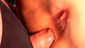 Hey, I'm just poking her ass with my cock, getting real close and personal!