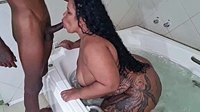 hey, check out my new toy in hot tub action
