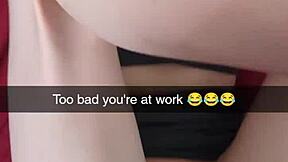 Real cheating neighbor Richelle Rose bangs on Snapchat while husband works
