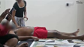 Ever seen a happy ending massage right in front of a customer lady?