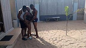My friend and I banged a big boobs girl from the beach, so hot!