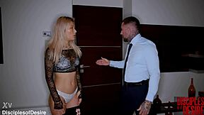 Asian Beauty Dolly Orchid Pounded Hard by Tattooed Spaniard