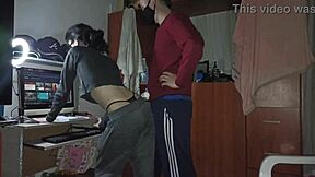damn, hot alubna gets pounded hard while doing chores! she takes it all!