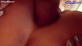 Fantastic milf with beautiful natural tits rides hard. Her open ass takes deep anal action.