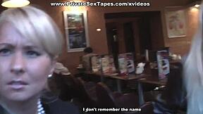Wow, this hot amateur girl took a cumshot on her pussy in a public toilet! 🚽