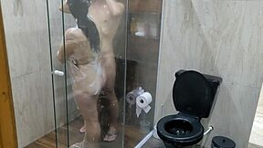 So This Is What Stepbrother Does with Stepsister in Bathroom - Wild Licking and Rough Play