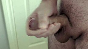 Slow Motion Cumshot Captured in Homemade Bathroom Scene