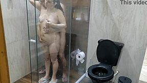 So This Is What Stepbrother Does with Stepsister in Bathroom - Wild Licking and Rough Play