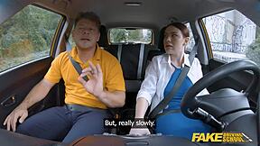 Hey, wanna ride with this Spanish babe Apra Shay? Big naturals bouncing in public car sex!