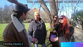 hey katy and mia, ready to get those cunts stuffed in our taboo easter egg hunt?
