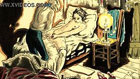 vintage erotic art collection with detailed sensual antique visuals