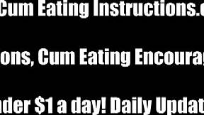 Don't you dare waste a single drop of cum, okay...