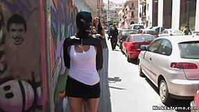 I Saw This Blonde in Bondage Wearing Latex Outdoors