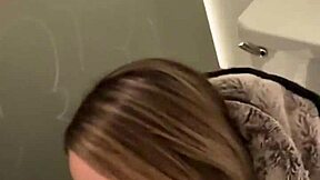 busted in restroom doing anal, still kept fucking hard