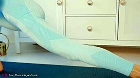 Man, fitness turns wild with big dildo stretching after intense solo play