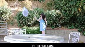 Petitehoe - busty teen gets a rough, wild fuck