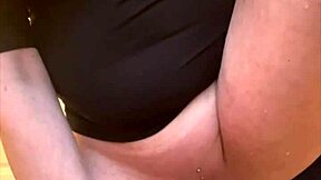 Filled Two Glasses With My Pee Stream and Spit on Big Tits