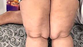 Latina Stepmom Kneels and Sucks with Wild Desire