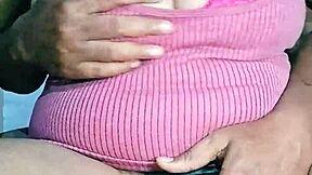 Indian Girl Teases with Juicy Hairy Pussy Display