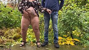 Couple bonds over peeing together in public outdoor fetish play