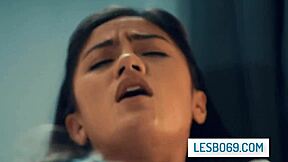 Damn Hot! Teen Lesbian Action with Alina Lopez and Kendra Spade!