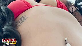 Skinny Latina slut nails first anal in Colombian casting!