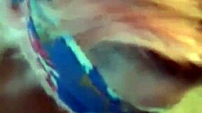 Blindfolded face fuck with curvy milf and huge cock, damn that's wild! 😈
