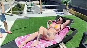 I bang my neighbor at the pool and while playing foosball.
