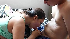 Hot Colombian Stepsister Delivers Mind-Blowing Oral Skills Every Time