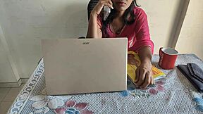 Desi Indian Bhabhi Working in Office Gets Brutally Banged by Me