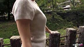 Skinny Asian Wife Cheats with Stranger in Uncensored POV