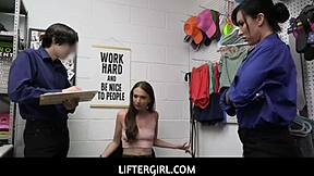 liftergirl izzy lush gets pounded from behind by officer