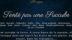hey, tempted by a french succubus with dirty talk in public