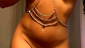 Hot Tattooed Brunette Squirts with Dildo Play
