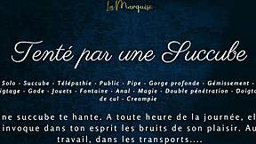 hey, tempted by a french succubus with dirty talk in public