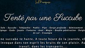 hey, tempted by a french succubus with dirty talk in public