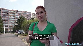 Public agent Kaira rips off my condom for raw bareback action!