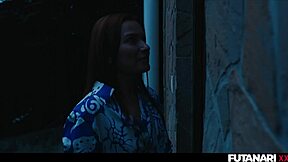 Josephine Jackson Blows Clemence Audiard in Futa Shemale Scene