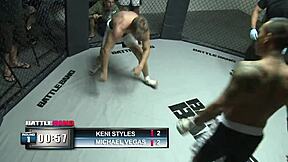 Fucking Hard with Big Black Cock in MMA Ring