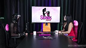 yo, ramona 69 and tifany rocha in sheer red at swing cast